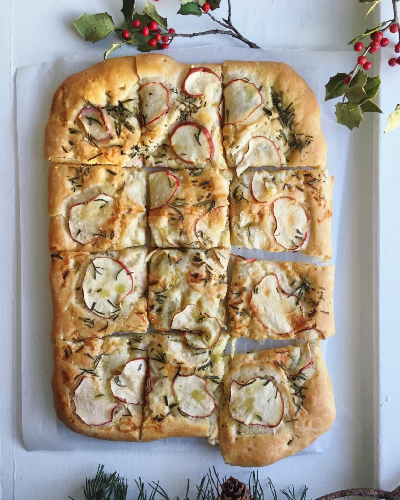 Apple Rosemary Focaccia Bread Recipe - Cravings of a Lunatic